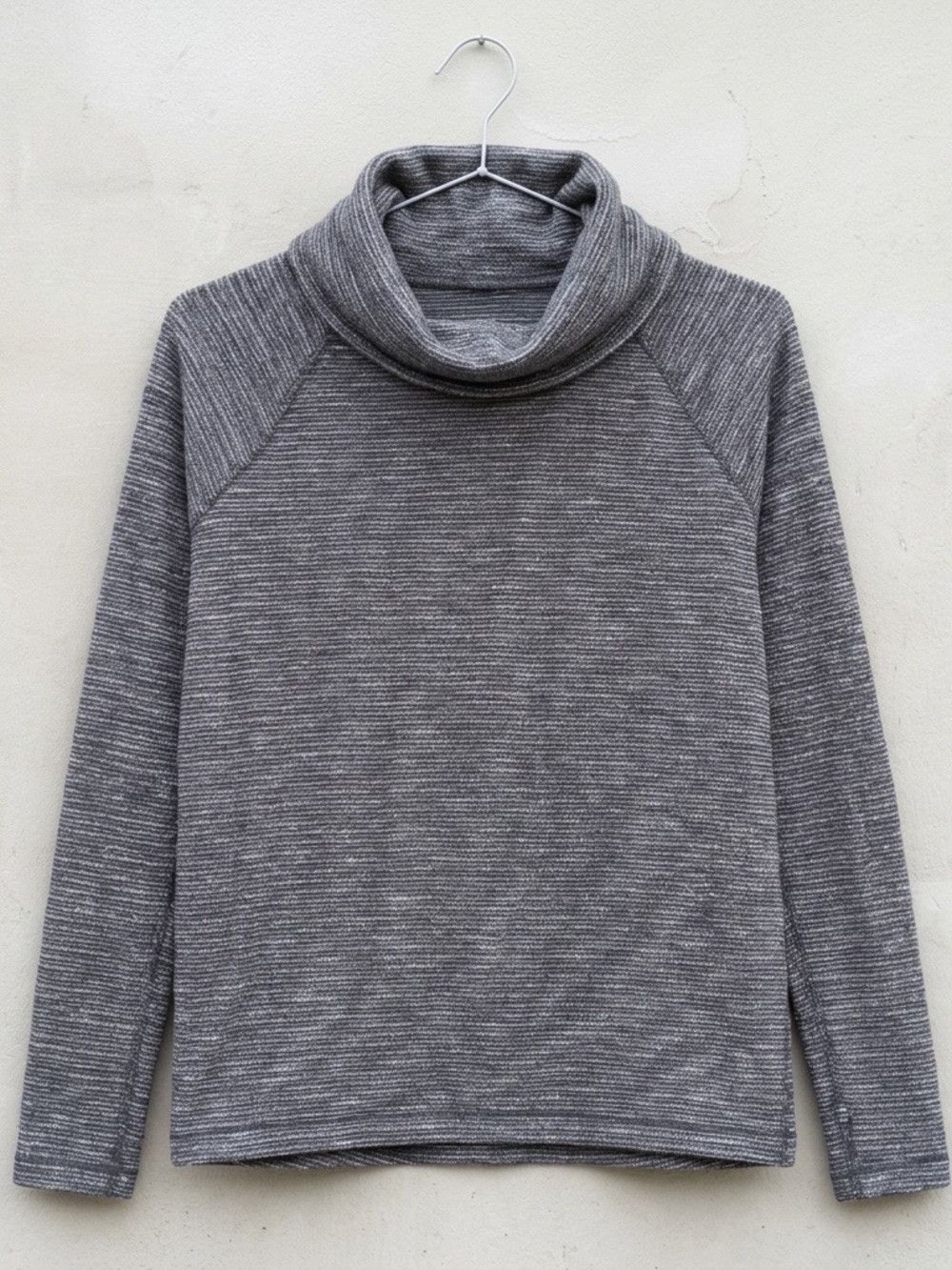 Woman’s Lululemon Healthy Heart Gray Turtleneck Sweater - Soft Knit Long Sleeve